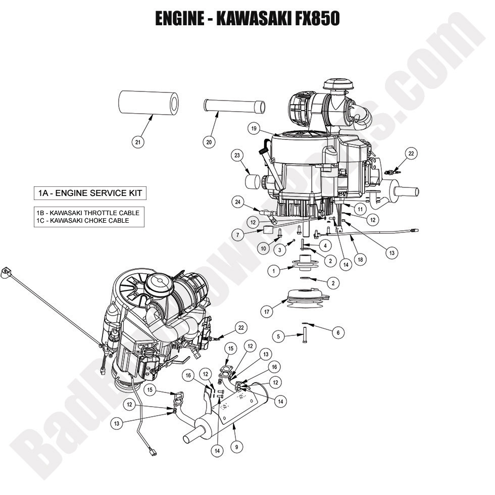2024 Revolt (48"-61" Decks) - Engine - Kawasaki FX850